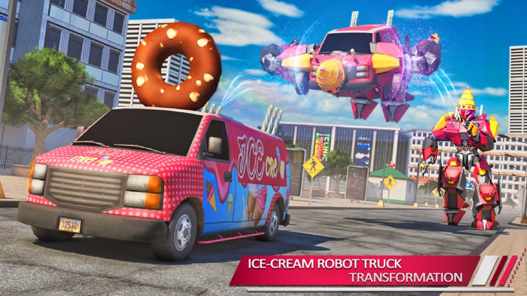 Frozen Ice Robot Truck screenshot-3