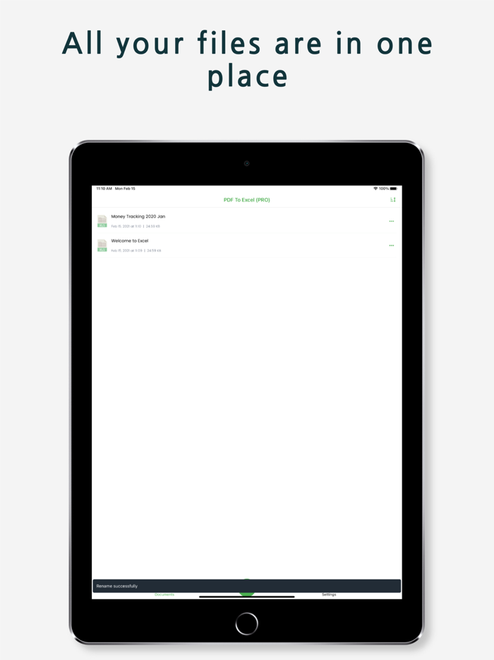 PDF to Excel by Alphadocs