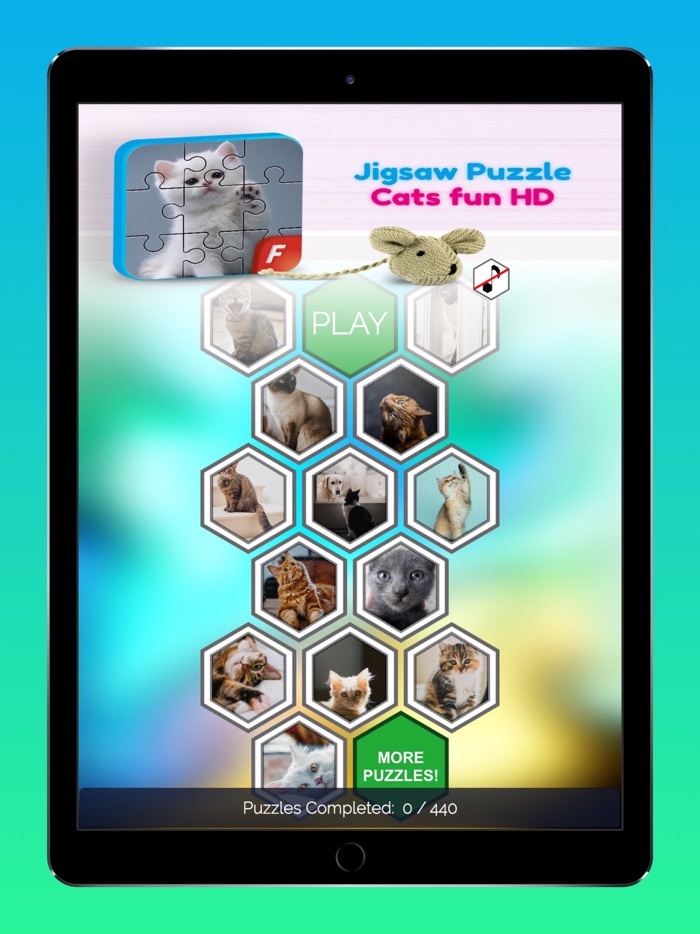 Relaxing Games Puzzle Cats HD