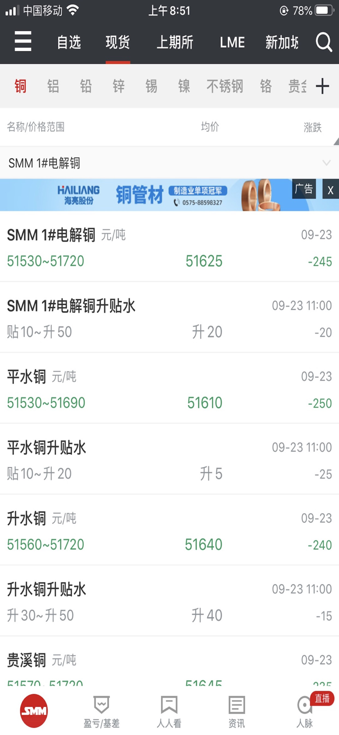 掌上有色-期货现货实时行情查询平台