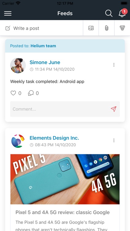Helium - Employee Engagement