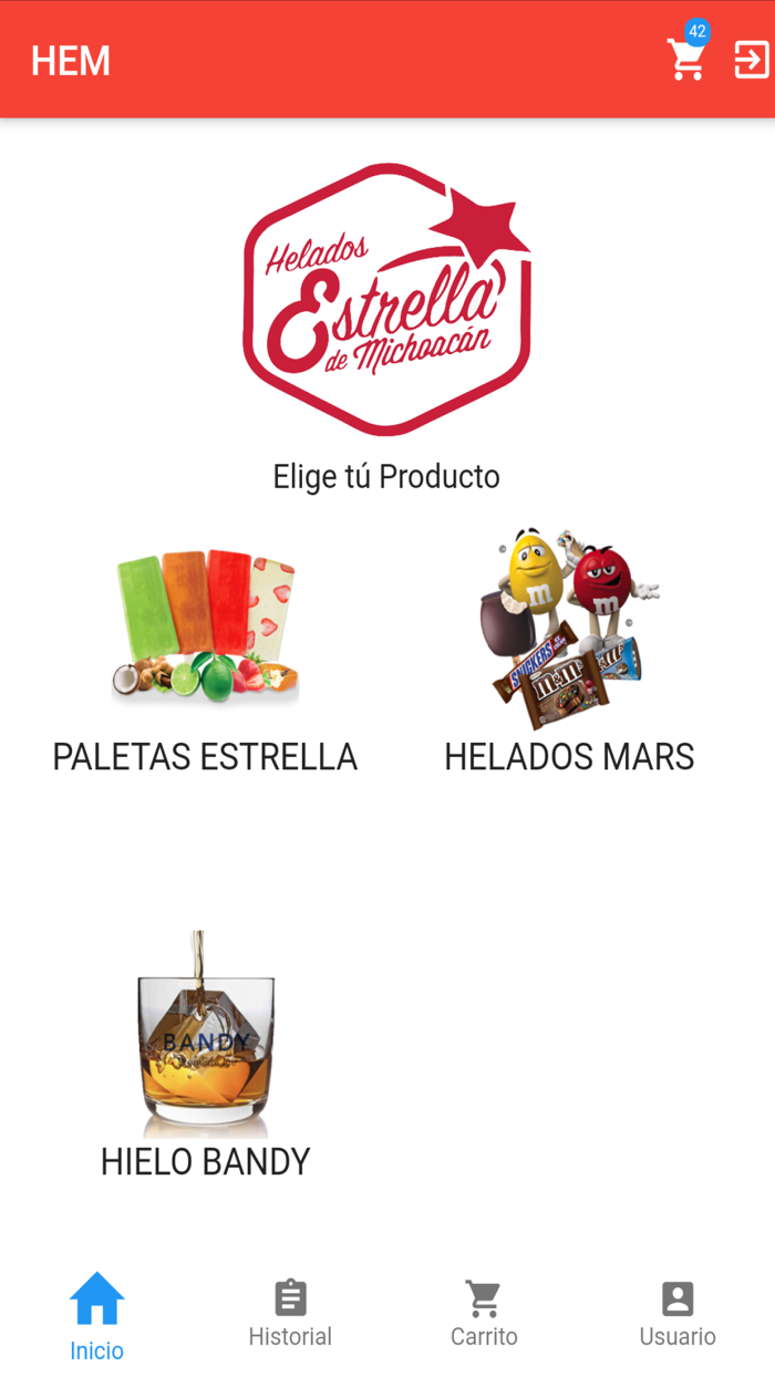 Helados Estrella Pedidos