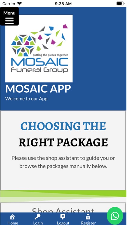 Mosaic Funeral Group App