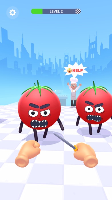Hit Tomato 3D: Knife Master screenshot 1