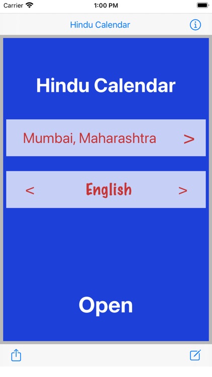 Hindu Calendar