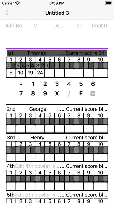 Bowling Roster screenshot 4