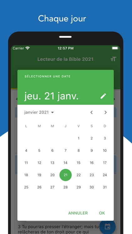 Lecteur de la Bible 2021