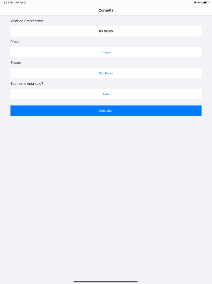 Consulta Empréstimo