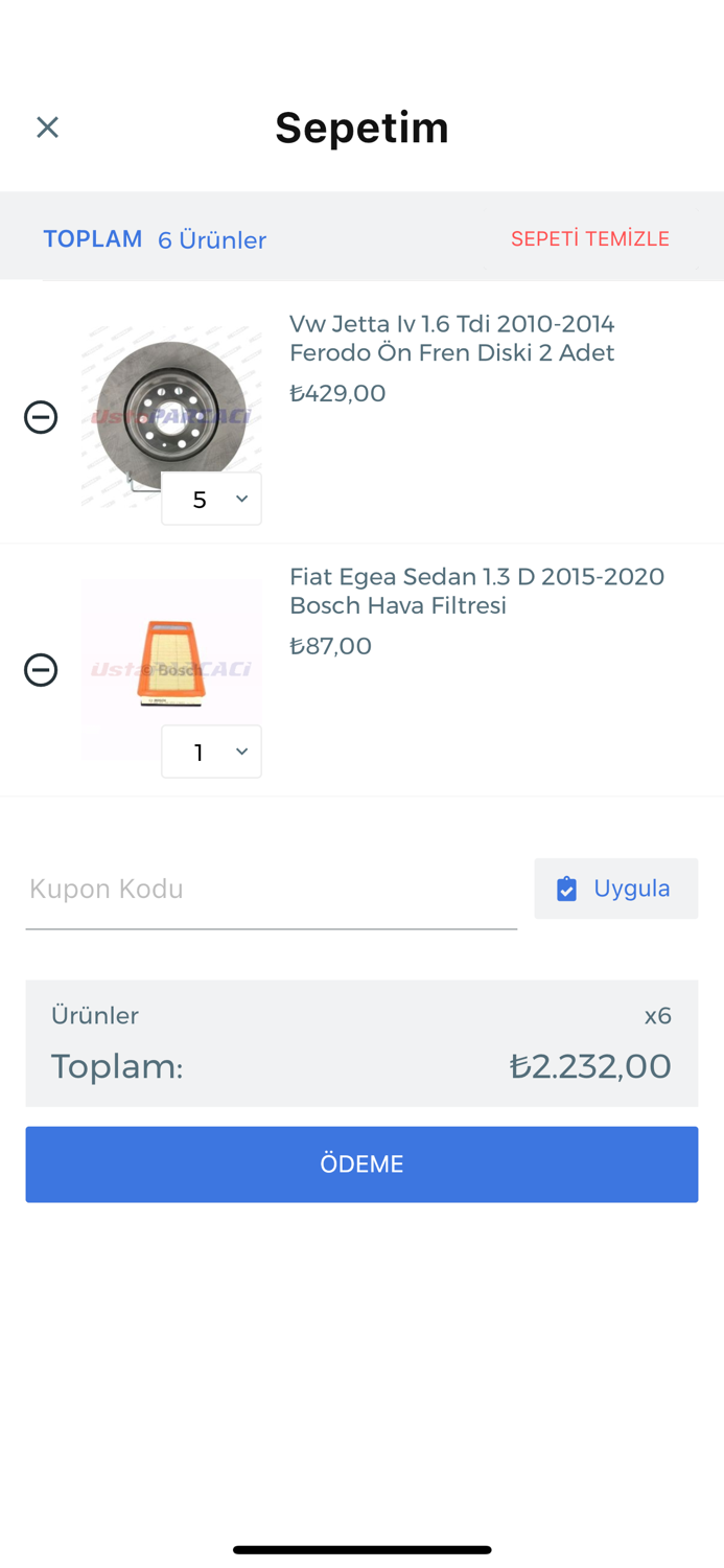 Usta Parçacı Oto Yedek Parça