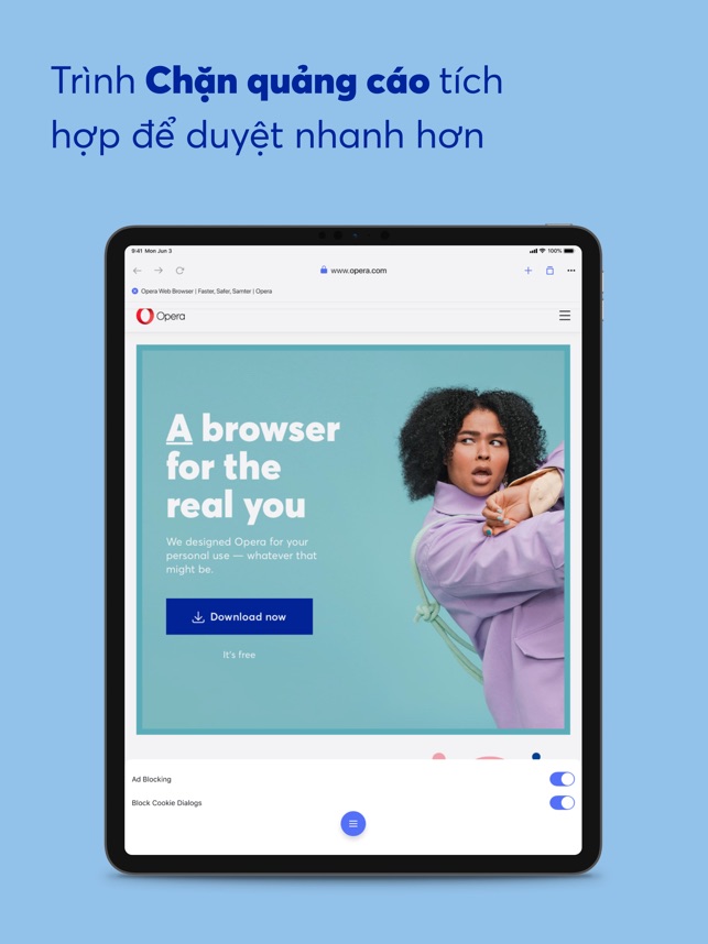 Opera: Lướt web nhanh, bảo mật