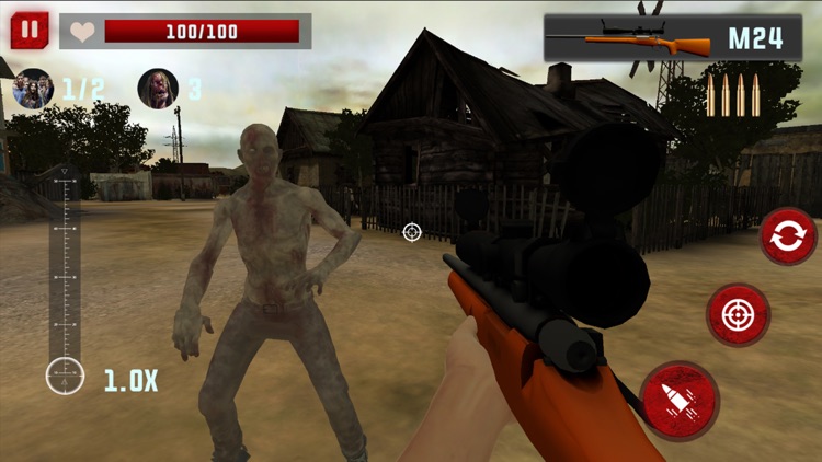 Zombie Sniper shooter 3D screenshot-5