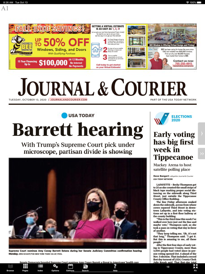 Journal  Courier Print