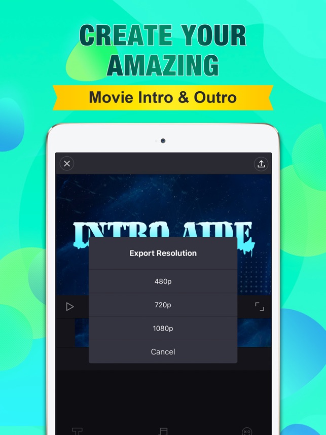 Introaide Outro Video Maker On The App Store - roblox how to make a blur effect intro