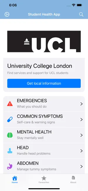 Screenshot 1 Student Health App iphone