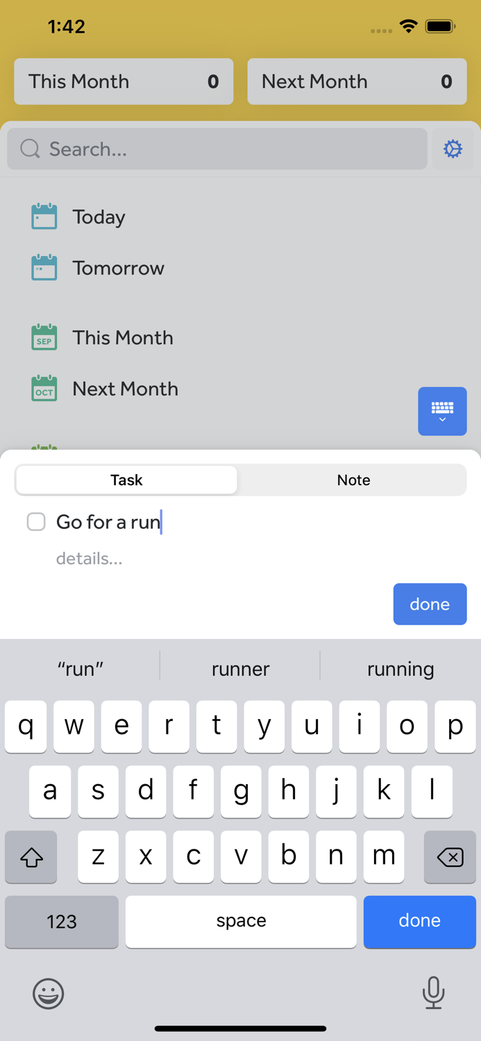 Gather  Tasks and Journal