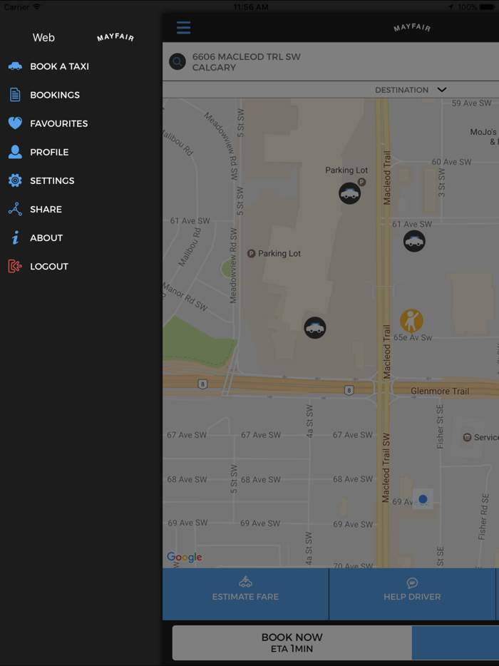 Mayfair Taxi Calgary