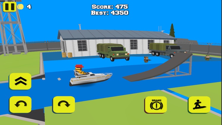 WATER BIKE STUNT RACE GAMES 3D screenshot-1