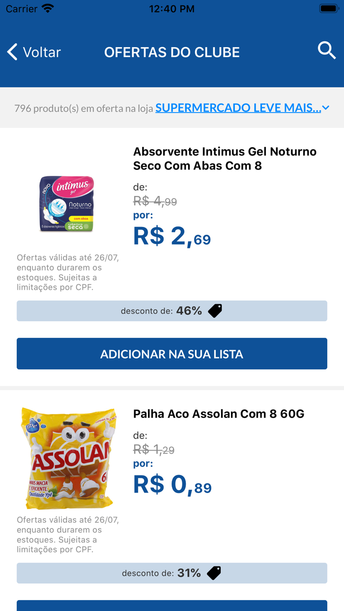 Supermercado Leve Mais