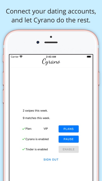 Cyrano: Dating Apps Automated