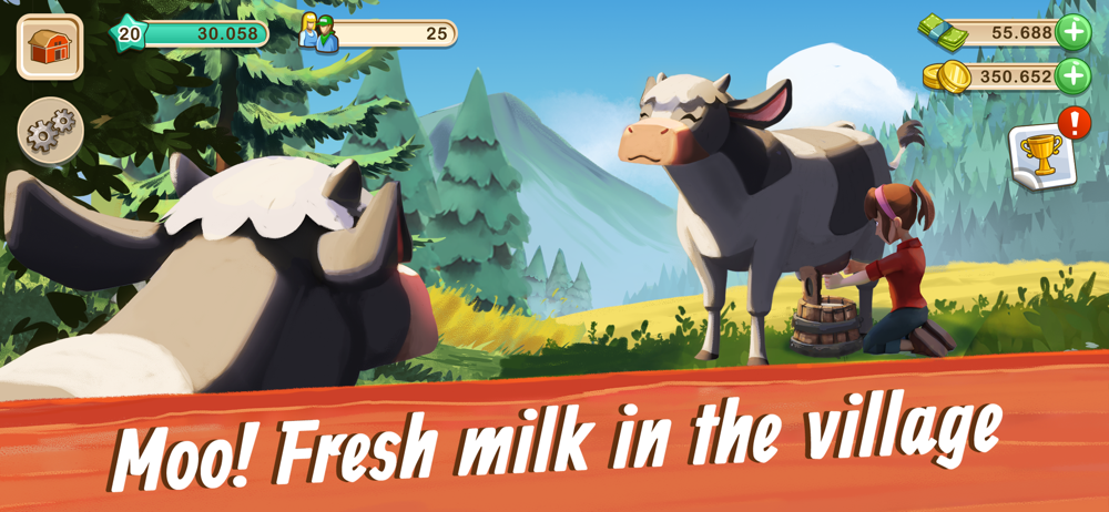 Big Farm Mobile Harvest Overview Apple App Store Us - moo cow simulator roblox