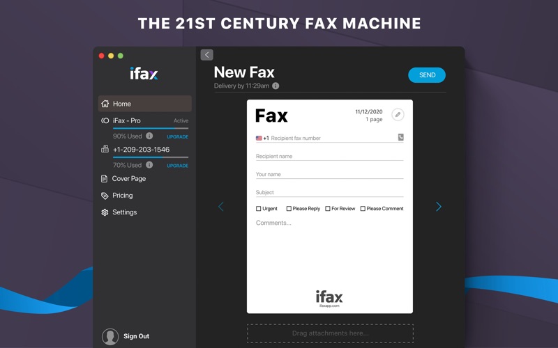 iFax: Send & Receive e Fax App Screenshot