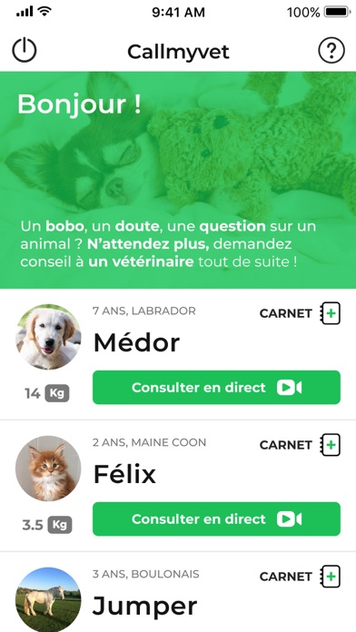 Callmyvet, vétérinaires 24h/24 screenshot 2