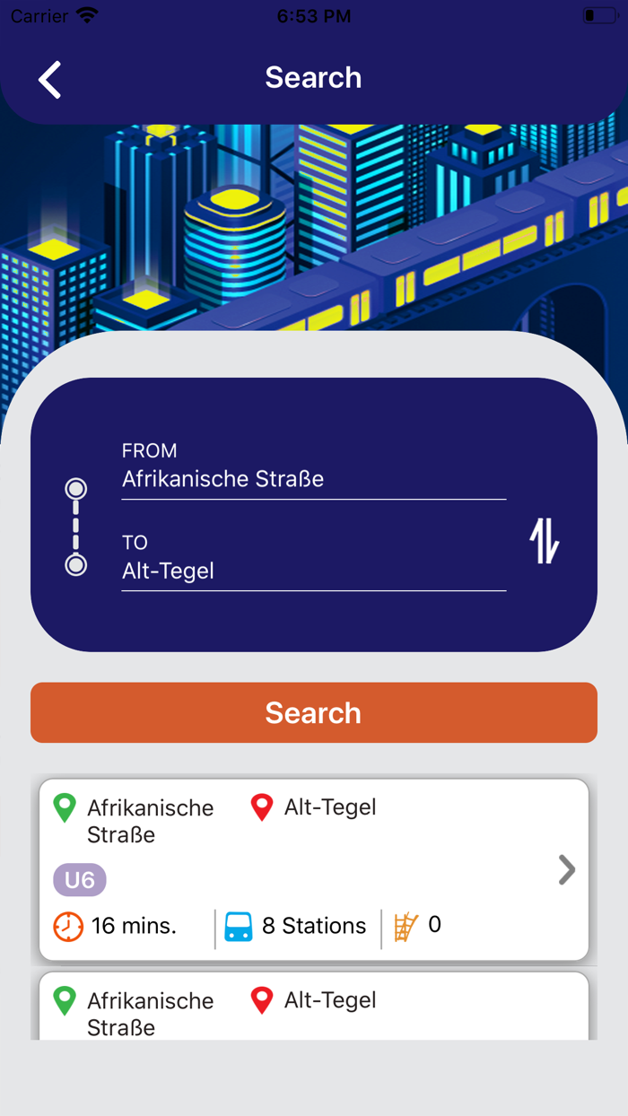 Berliner Subway Metro Map