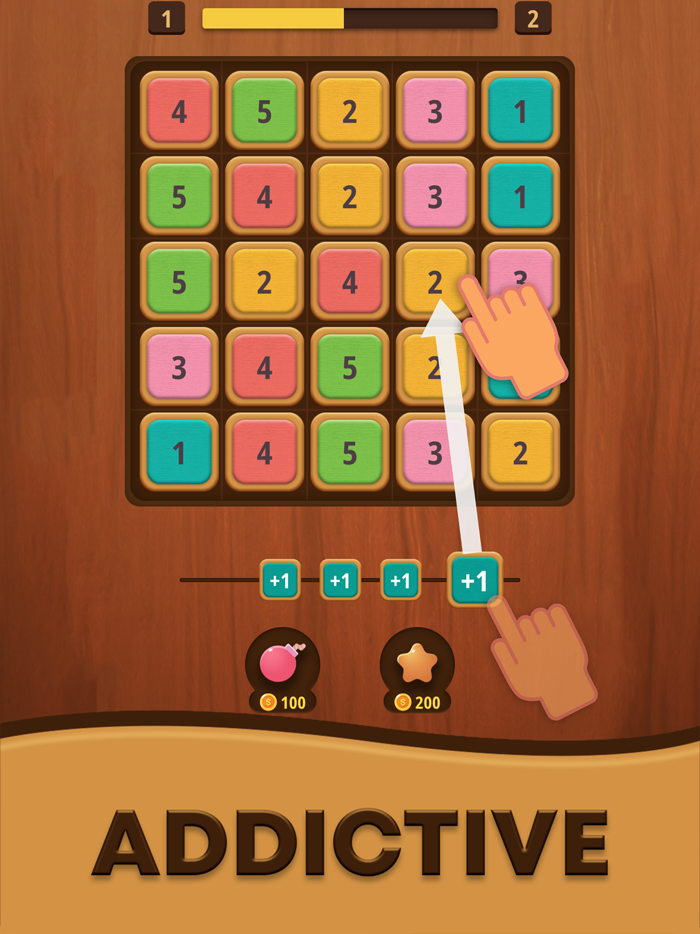 Mergezilla - Number Puzzle