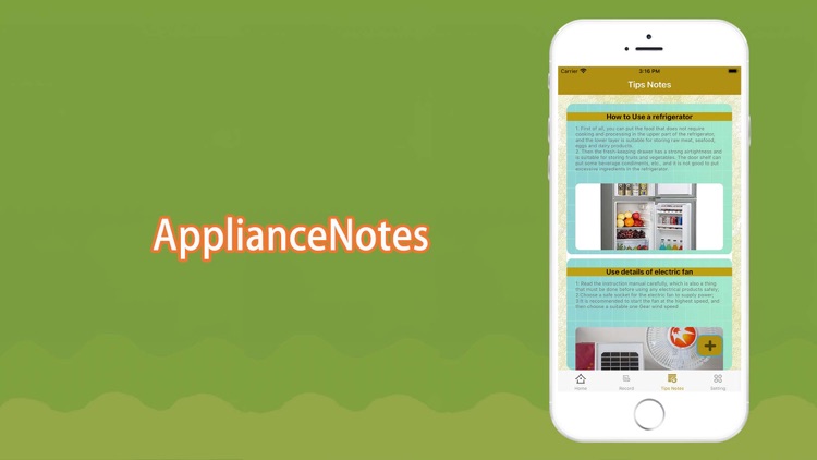 ApplianceNotes-Appliance Notes