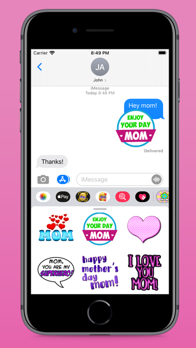 How to cancel & delete Mother's Day Fun Stickers from iphone & ipad 3