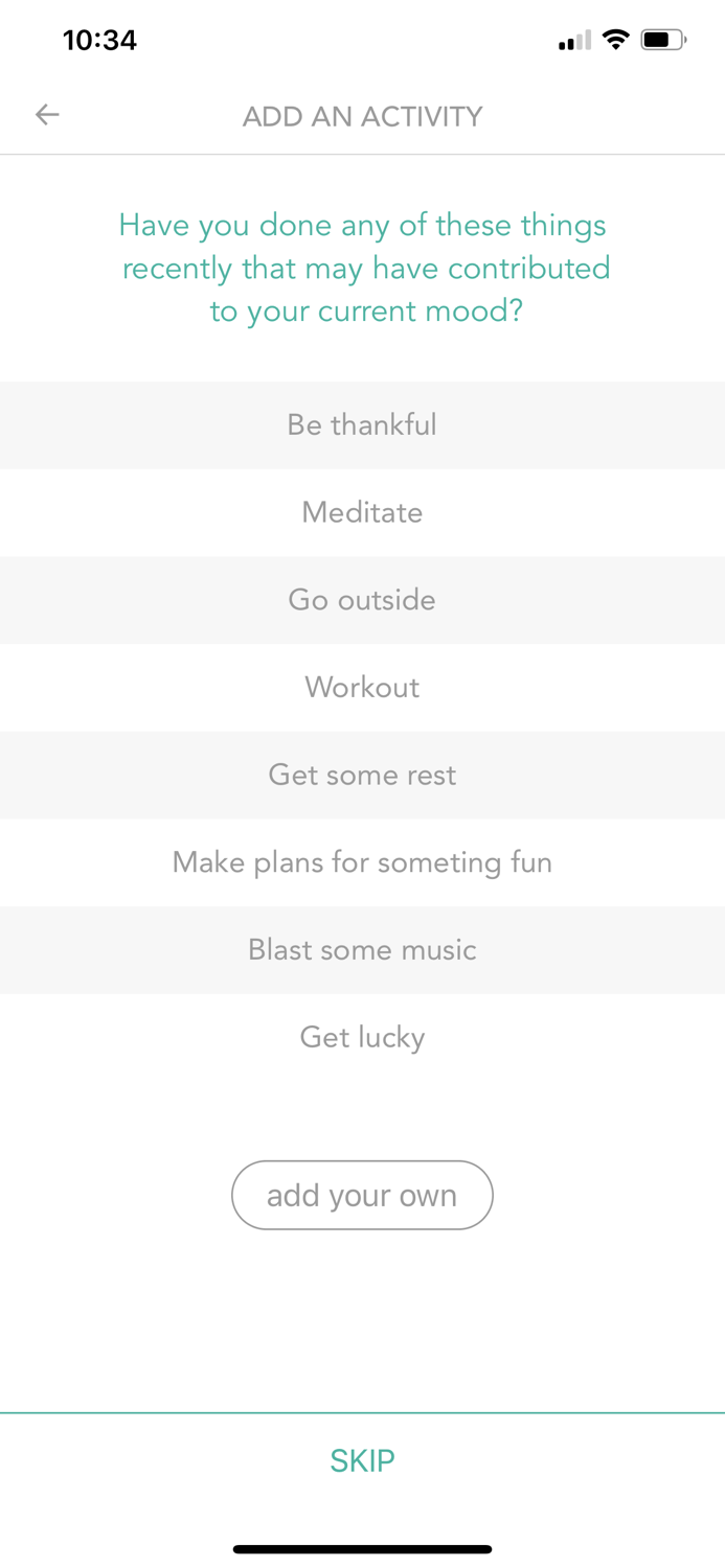 Moods Mental Health Tracking