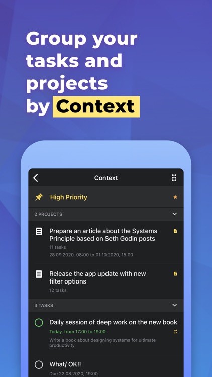 Chaos Control™: GTD Task List screenshot-5
