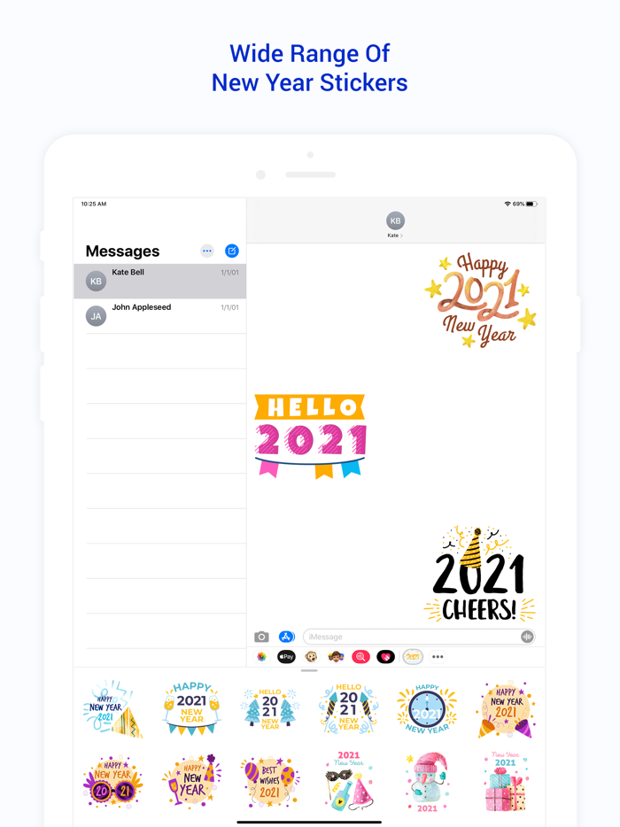 2021 - Happy New Year Sticker