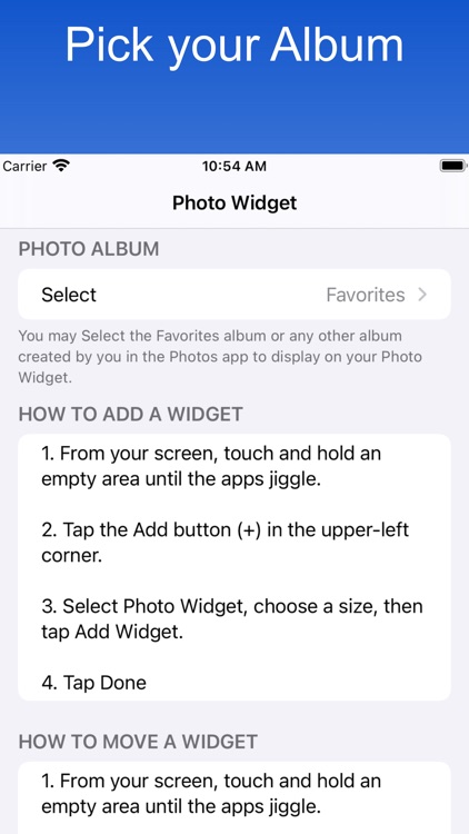 Simple Photo Album Widget