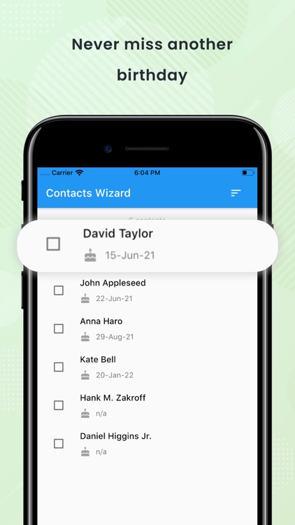 Contacts Wizard