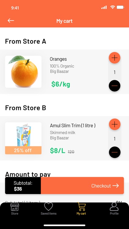 Multi Store Grocery User