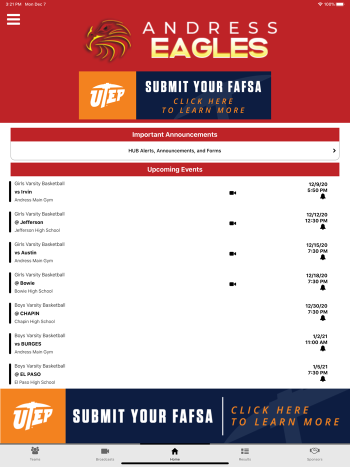 El Paso ISD Athletics