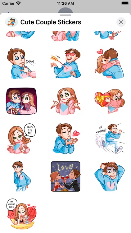 Cute Couple Best Stickers screenshot-4