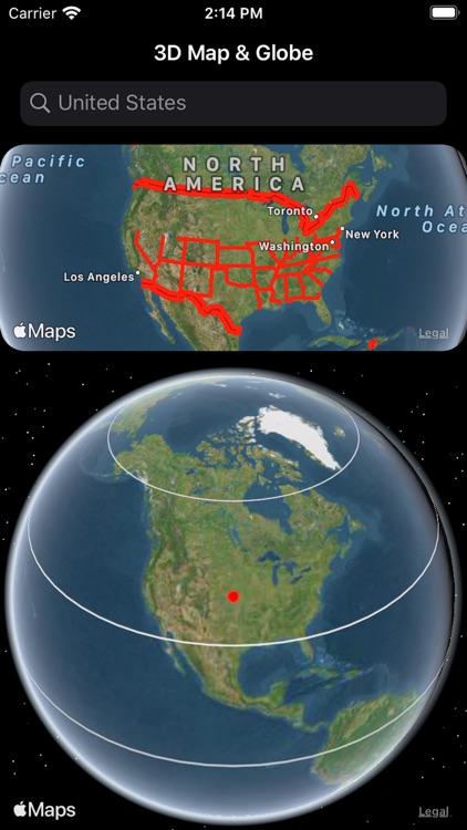 3D Map & Globe screenshot-3