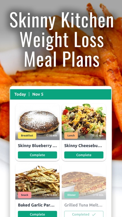 Skinny Kitchen Meal Plan App by Realized