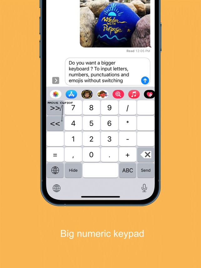 big keyboard for iphone