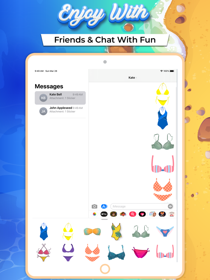 Girls Bikini Stickers