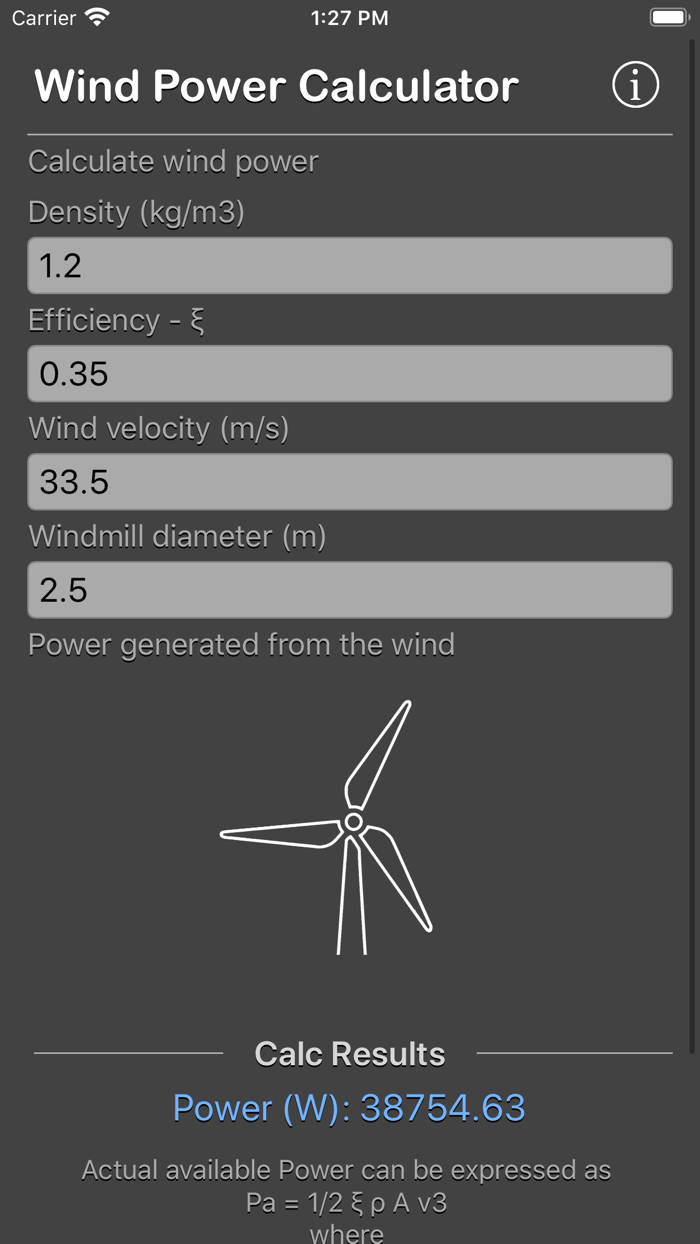 Wind Power Calculator