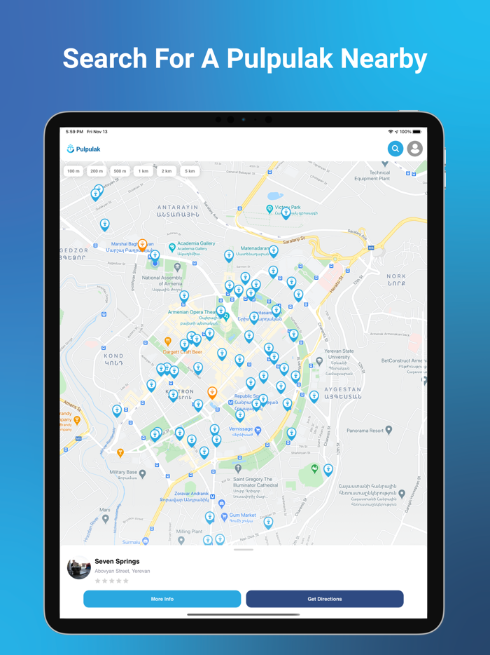 Pulpulak free water fountains