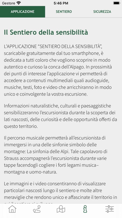 Sentiero Sensibilità