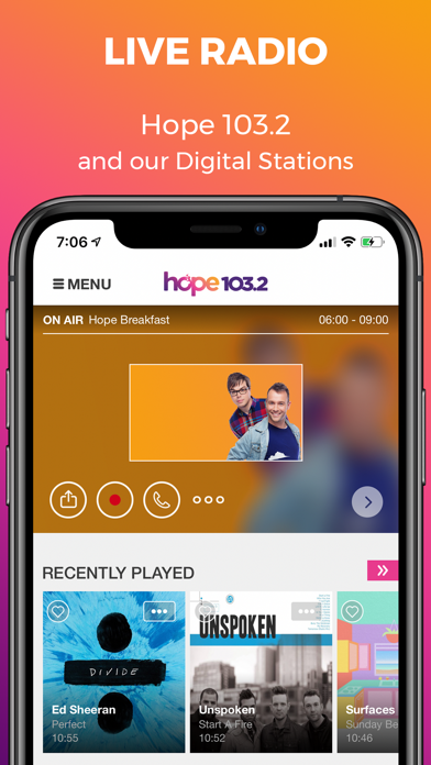 How to cancel & delete Hope 103.2  -  Christian Streaming Radio  -  Hope 103.2, Inspire Digital & FRESH from iphone & ipad 1