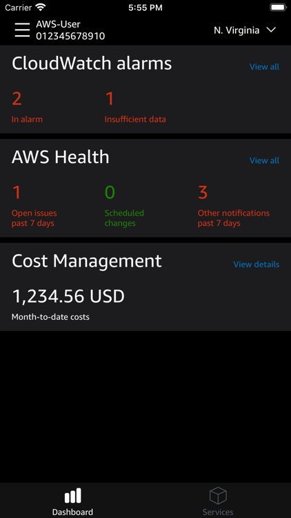 AWS Console screenshot-8