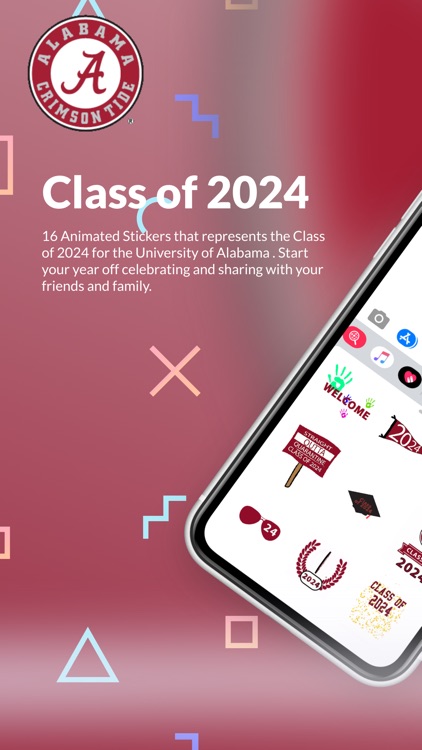 Alabama Class of 2024 Stickers