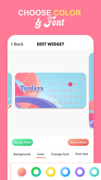 Calendar Widget: Month Widgets