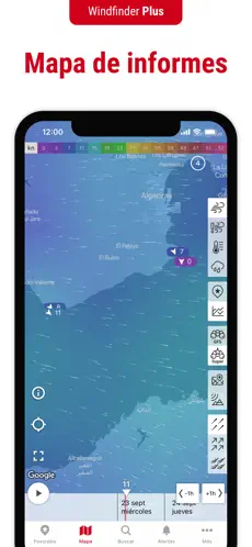 Screenshot 10 Windfinder Pro: Viento, Tiempo iphone